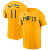 Yu Darvish San Diego Padres Nike Name & Number T-Shirt - Gold - Nike Sale