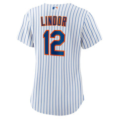 Francisco Lindor New York Mets Nike Women's Home Replica Player Jersey - White - Nike on Sale