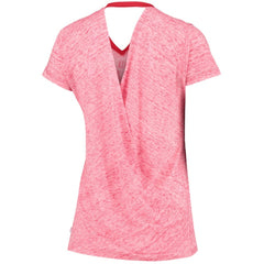 Washington Nationals Touch Women's Hail Mary V-Neck Back Wrap T-Shirt - Red - MLB Online