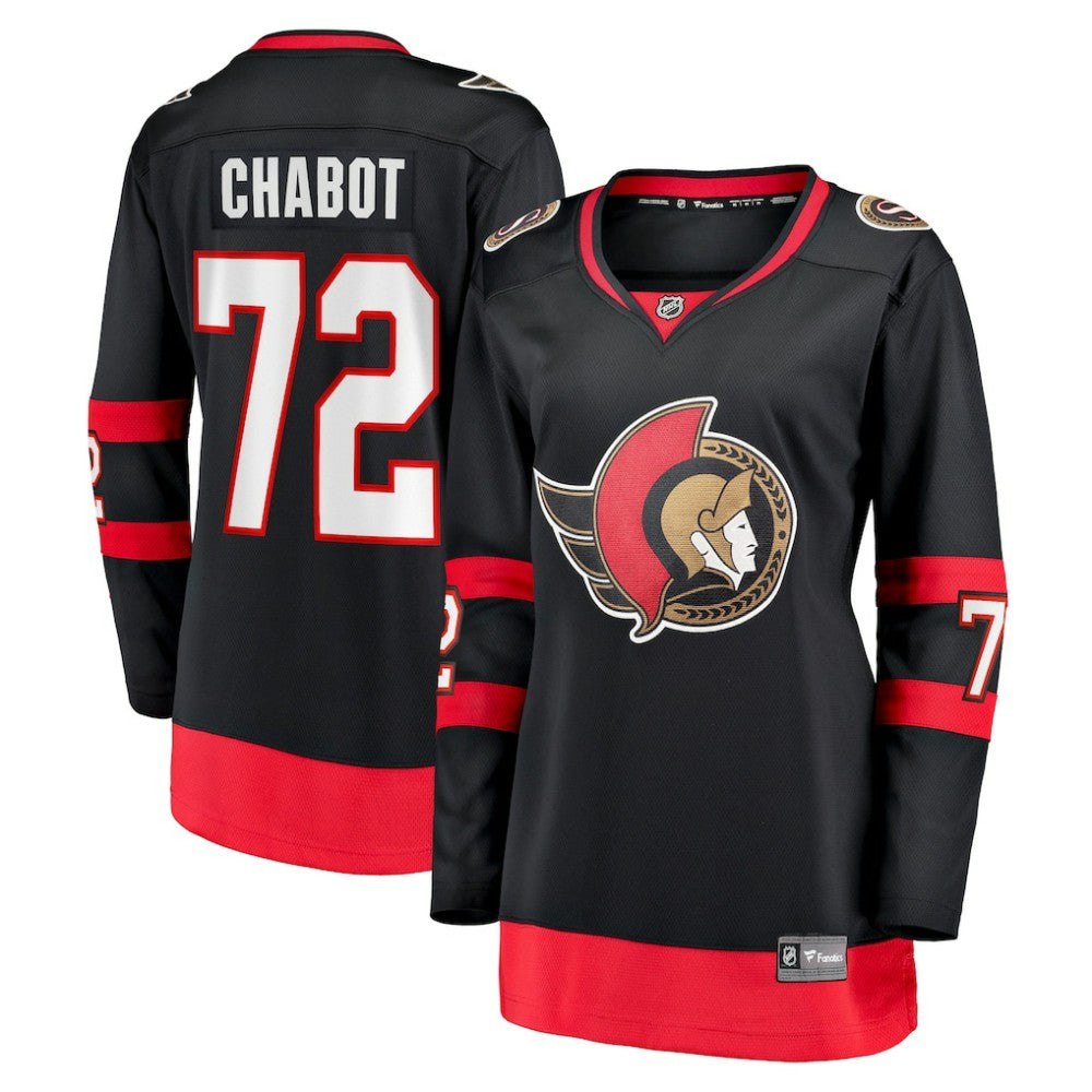 Thomas Chabot Ottawa Senators Fanatics Women's Home Breakaway Jersey - Black - NHL 4186622