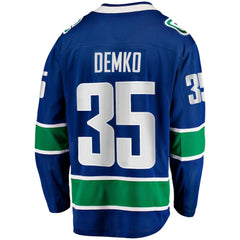 Thatcher Demko Vancouver Canucks Fanatics Home Breakaway Jersey - Blue - NHL 4187823