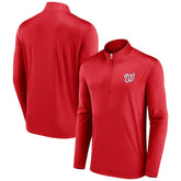 Washington Nationals Fanatics Underdog Mindset Quarter-Zip Top - Red - Fanatics Lifestyle
