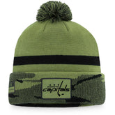 Washington Capitals Fanatics Military Appreciation Cuffed Knit Hat with Pom - Camo - NHL 4196061