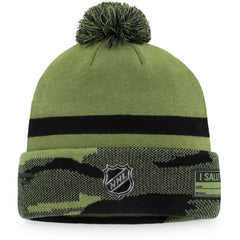 Washington Capitals Fanatics Military Appreciation Cuffed Knit Hat with Pom - Camo - NHL 4196061