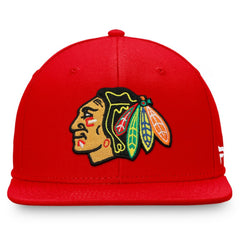 Chicago Blackhawks Fanatics Primary Logo Snapback Hat - Red - NHL 4197916