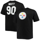 Fanatics T.J. Watt Pittsburgh Steelers Big & Tall Player Name & Number T-Shirt Black