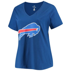 Fanatics Josh Allen Buffalo Bills Women's Plus Size Name & Number V-Neck T-Shirt Royal