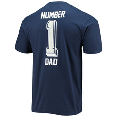 Fanatics Dallas Cowboys #1 Dad T-Shirt Navy