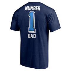 Fanatics Tennessee Titans #1 Dad T-Shirt Navy