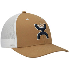 Dallas Cowboys HOOey Logo Trucker Snapback Hat Tan/White