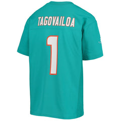 Tua Tagovailoa Miami Dolphins Youth Replica Player Jersey Aqua
