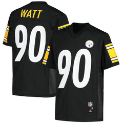 T.J. Watt Pittsburgh Steelers Youth Replica Player Jersey Black