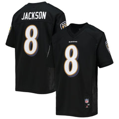 Lamar Jackson Baltimore Ravens Youth Replica Player Jersey Black