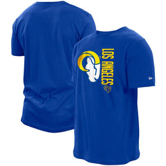 Los Angeles Rams New Era Split Logo 2-Hit T-Shirt Royal