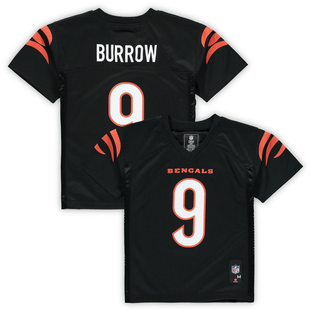 Joe Burrow Cincinnati Bengals Preschool Replica Player Jersey Black