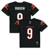 Joe Burrow Cincinnati Bengals Preschool Replica Player Jersey Black