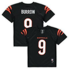Joe Burrow Cincinnati Bengals Preschool Replica Player Jersey Black
