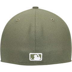 Milwaukee Brewers New Era White Logo 59FIFTY Fitted Hat - Olive - New Era Lifestyle