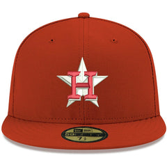 Houston Astros New Era White Logo 59FIFTY Fitted Hat - Red - New Era Sale