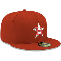 Houston Astros New Era White Logo 59FIFTY Fitted Hat - Red - New Era Sale