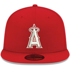 Los Angeles Angels New Era White Logo 59FIFTY Fitted Hat - Red - New Era Online