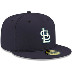 St. Louis Cardinals New Era White Logo 59FIFTY Fitted Hat - Navy - New Era on Sale