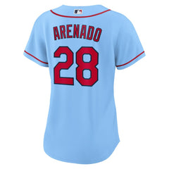 Nolan Arenado St. Louis Cardinals Nike Women's Alternate Replica Player Jersey - Light Blue - Nike Lifestyle