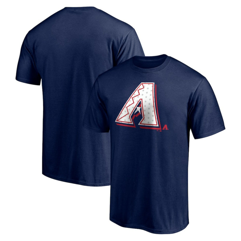 Arizona Diamondbacks Red White and Team T-Shirt - Navy - MLB Lifestyle
