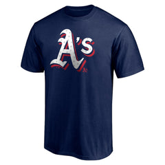 Athletics Red White and Team T-Shirt - Navy - MLB on Sale