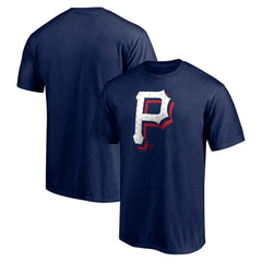 Pittsburgh Pirates Red White and Team T-Shirt - Navy - MLB on Sale