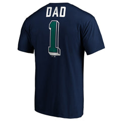 Seattle Mariners Number One Dad T-Shirt - Navy - MLB Sale