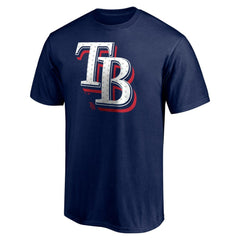 Tampa Bay Rays Red White and Team T-Shirt - Navy - MLB on Sale