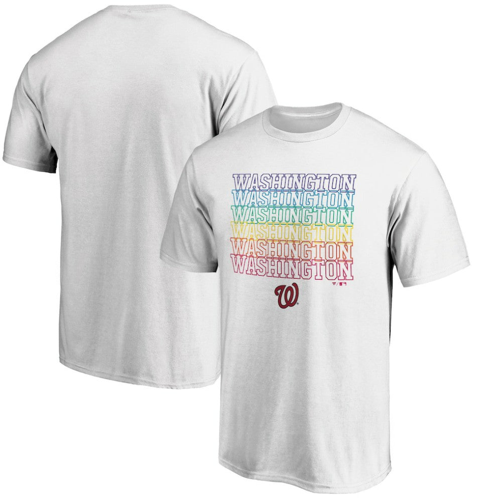 Washington Nationals City Pride T-Shirt - White - MLB on Sale