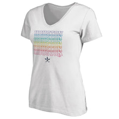 Houston Astros Women's City Pride V-Neck T-Shirt - White - MLB Online