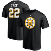 Willie O'Ree Boston Bruins Fanatics Authentic Stack Retired Player Name & Number T-Shirt - Black - NHL 4217196