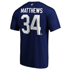 Auston Matthews Toronto Maple Leafs Fanatics Big & Tall Name & Number T-Shirt - Blue - NHL 4218047