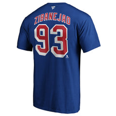 Mika Zibanejad New York Rangers Fanatics Big & Tall Name & Number T-Shirt - Blue - NHL 4218056