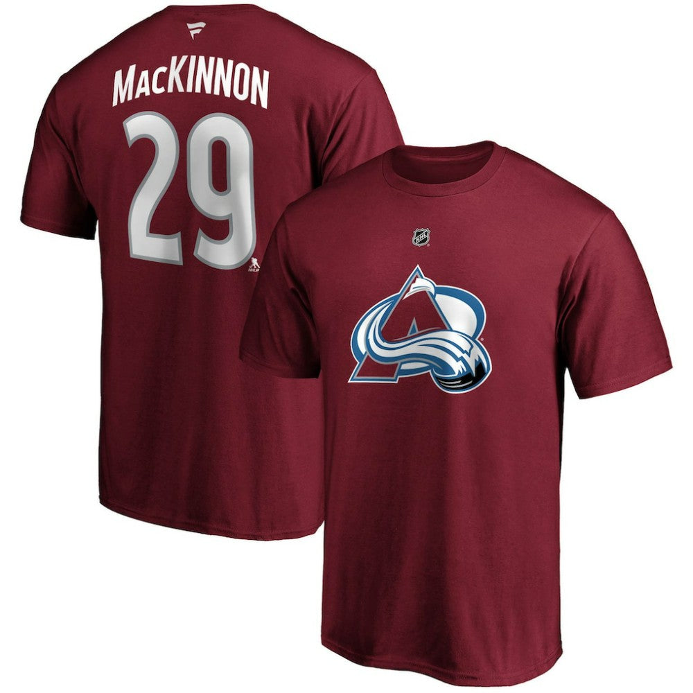 Nathan MacKinnon Colorado Avalanche Fanatics Big & Tall Name & Number T-Shirt - Burgundy - NHL 4218057