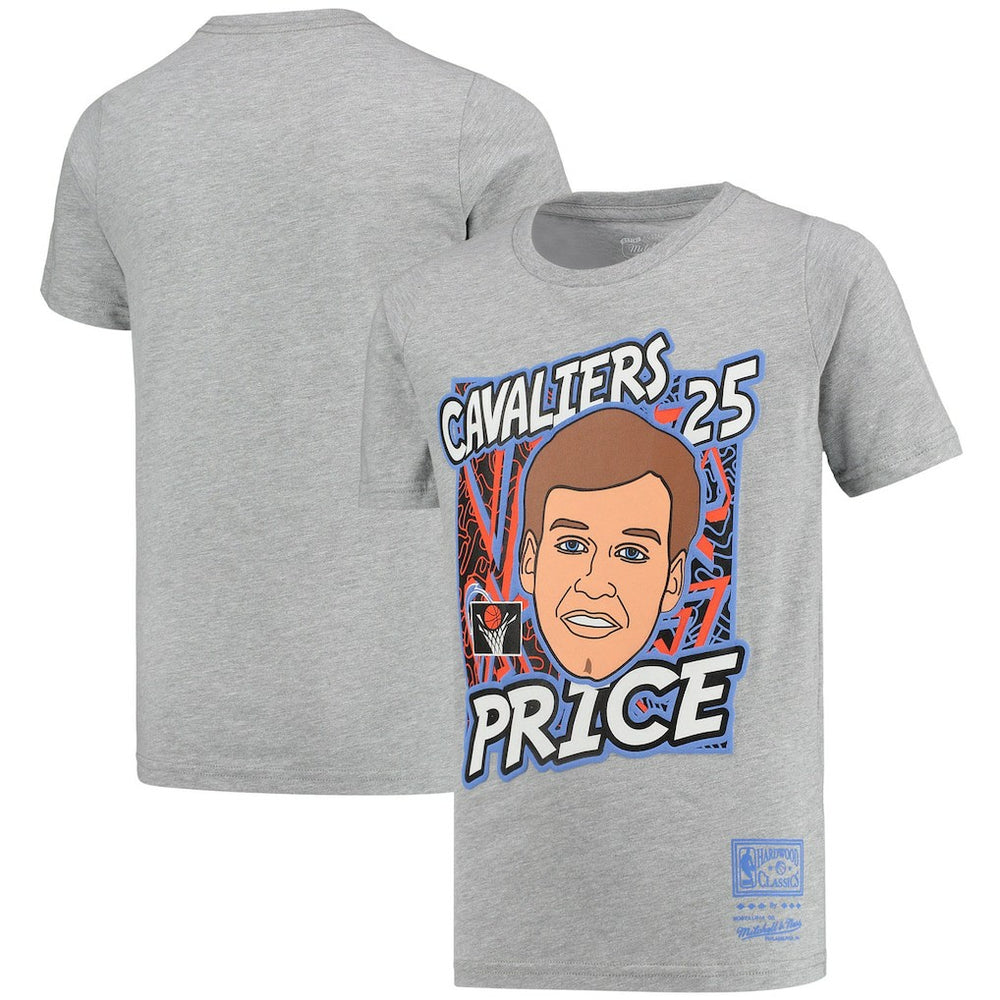 Mark Price Cleveland Cavaliers Youth Hardwood Classics King of the Court Player T-Shirt for sale Gray | Mitchell & Ness discount