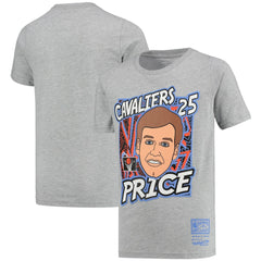 Mark Price Cleveland Cavaliers Youth Hardwood Classics King of the Court Player T-Shirt for sale Gray | Mitchell & Ness discount