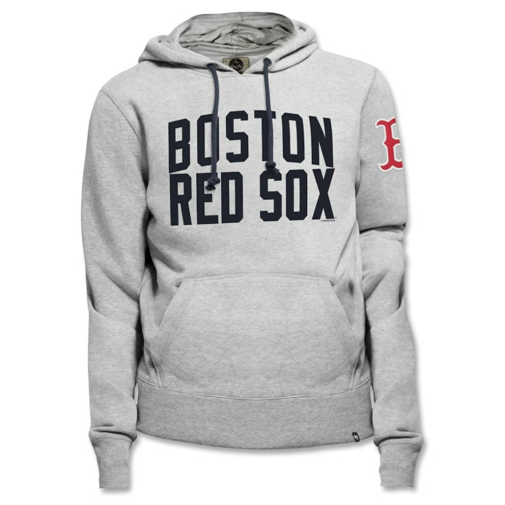 Boston Red Sox '47 Gamebreak Cross Check Pullover Hoodie - Gray - 47 brand Discount