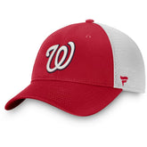 Washington Nationals Fanatics Team Core Unstructured Trucker Adjustable Hat - Red/White - Fanatics Sale