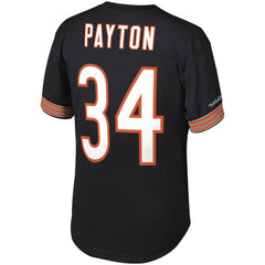 Mitchell & Ness Walter Payton Chicago Bears Retired Player Name & Number Mesh Top Black