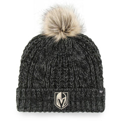 Vegas Golden Knights '47 Women's Meeko Cuffed Knit Hat with Pom - Black - NHL 4237058