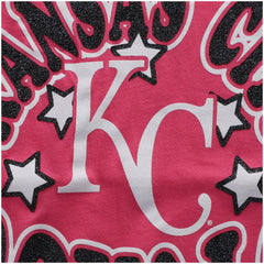 Kansas City Royals New Era Girls Youth Jersey Stars V-Neck T-Shirt - Pink - New Era Online