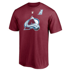 Peter Forsberg Colorado Avalanche Fanatics Authentic Stack Retired Player Nickname & Number T-Shirt - Burgundy - NHL 4240307