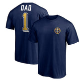 Denver Nuggets Number One Dad T-Shirt Navy