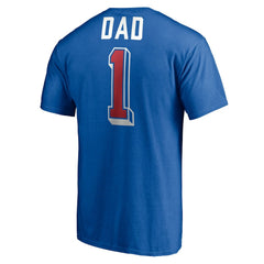 Detroit Pistons Number One Dad T-Shirt Royal