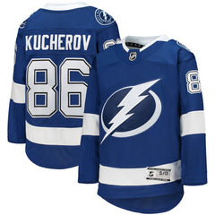 Nikita Kucherov Tampa Bay Lightning Youth Home Premier Player Jersey - Blue - NHL 4245544