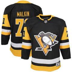 Evgeni Malkin Pittsburgh Penguins Youth Home Premier Player Jersey - Black - NHL 4245545
